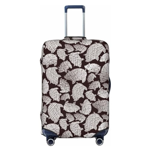Hand Drawn Pig Travel Luggage Covers - Elasticity Suitcase Covers Protector for Luggage 18-32 Inch