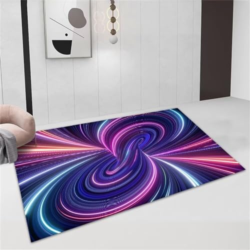 Tapis résistant aux taches lavable antidérapant pour salon