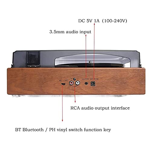 Record Player Turntable with Built-in Bluetooth Receiver 2 Stereo Speakers 3 Speed 3 Size All-in-One Suitcase Record Player for Entertainment and - Les Beatles, Paul McCartney, John Lennon, RIngo Starr, George Harrison Record Player Turntable with Built-in Bluetooth Receiver 2 Stereo Speakers 3 Speed 3 Size All-in-One Suitcase Record Player for Entertainment and – Image 4