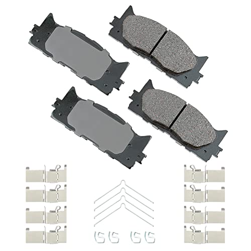 Image of Akebono ACT1222A Ultra-Premium Ceramic Front Disc Brake Pads , GREY