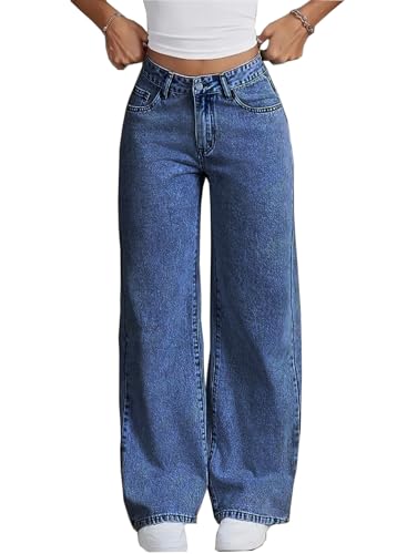 Image of Nifty Women's Denim Stretchable High Waist Light Wash Baggy Jeans || Back Pocket Bow tie Detail