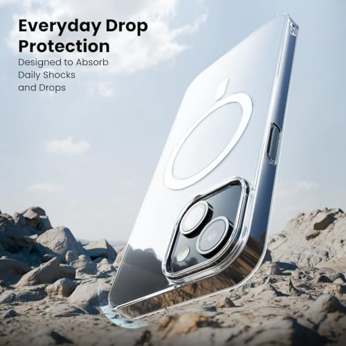 Image of Anti-Yellow Clear Case for iPhone 13 / iPhone 14 | UV Shield Technology | Zero-Yellowing Formula | MagSafe Compatible | Drop Protection (TPU + Polycarbonate | Crystal Clear)