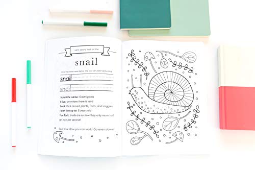 My First Animal Coloring Book for Kids Ages 4-8: Learn Fun Facts, Practice Handwriting and Color Hand Drawn Illustrations | Preschool, Kindergarten and 1st Grade Workbook 7 41pnObADNBL