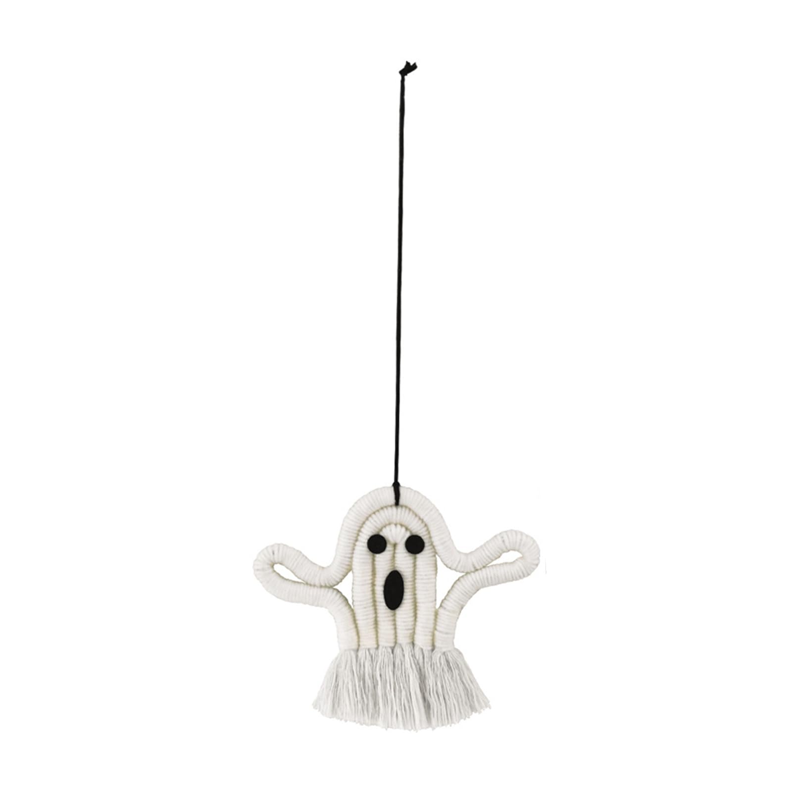 Jazuaiao Halloween Skull Pendant Handwoven Wall Hanging Ornaments for Home Party Decoration Car Auto Rearview Interior Halloween Skull Decors