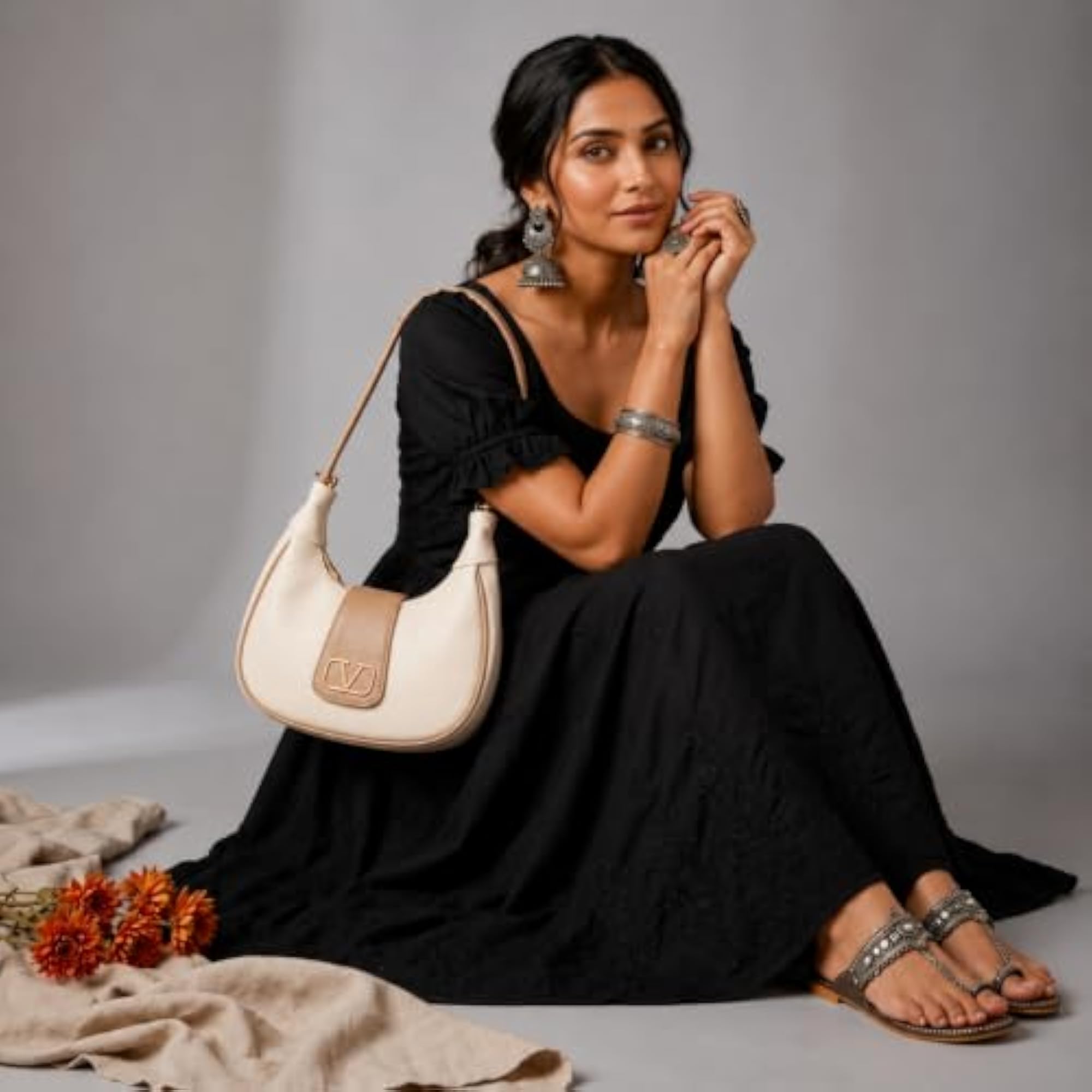 Women's Shoulder & Sling Bag with Detachable Strap