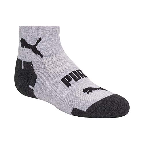 PUMA Boys' 6 Pack Quarter Crew Socks3