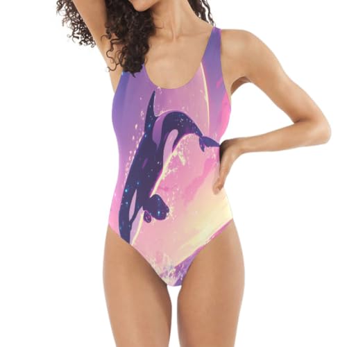 Bikini monokini slim Orca violet pour vos journées à la plage et farniente