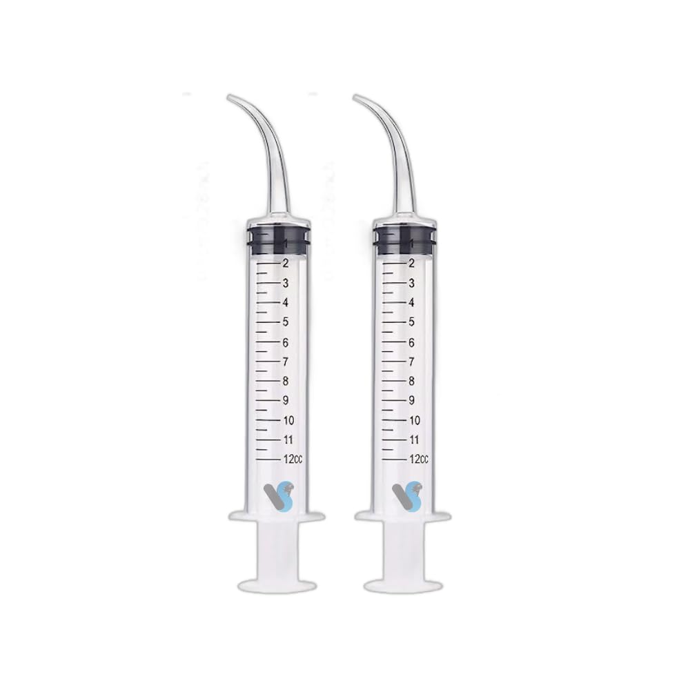 Hand Feeding Syringe 12ml with Curve Tip for Hamsters, Puppys & Kittens, Birds Transparent (12 ML Curve Tip Syringe, Pack of 2) (Pack of 2) (B0CVFZLXWV) Amazon Price History, Amazon Price Tracker