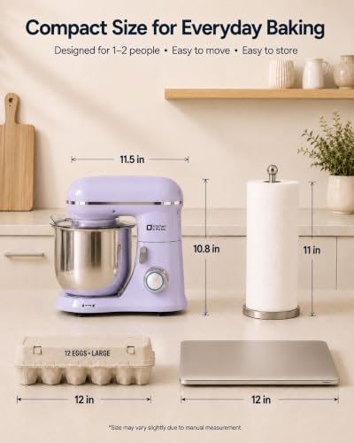 Image of Kitchen in the Box Stand Mixer, 3.5 QT Kitchen Electric Mixer for Baking