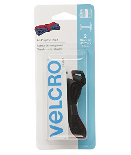 Image of Velcro 90107 18 inch x 1 inch Black All Purpose Strap 2 Count6