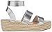 The Drop Women's Listilla Espadrille Wedge Sandal, Silver, 9
