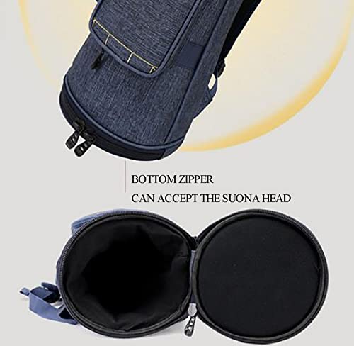 Thicken Suona Bag,Waterproof Suona Bag Convenient Suona Storage Bag,Beginner Acoustic Instrument Bag Banjo Case (S,B) #TOP3