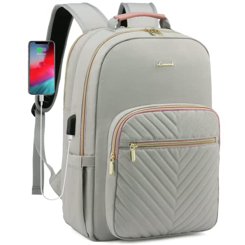 LOVEVOOK Laptop Backpack for Women 15.6 Inch, Womens Backpacks for Work Business Travel School College With USB Port