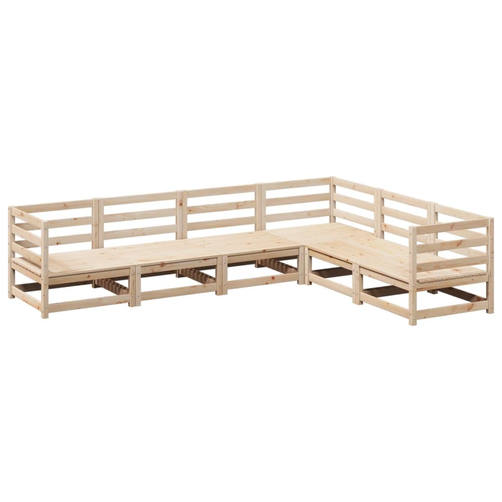 Salon de jardin modulable en bois de pin pour vos soirées terrasse