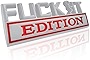 Fuck IT Edition Emblem, Car Exterior Emblems Badge 3D Sticker Decal, Fuck-IT Edition Emblem 3D Fender Badge Decal, 3D Fender Badge Decal Car Truck Replacement, Fit for All Cars