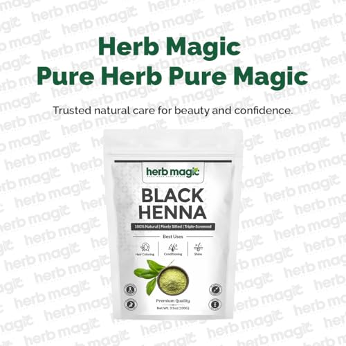 HerbMagic Polvo Henna Negra 100g 100% Natural miniatura 2