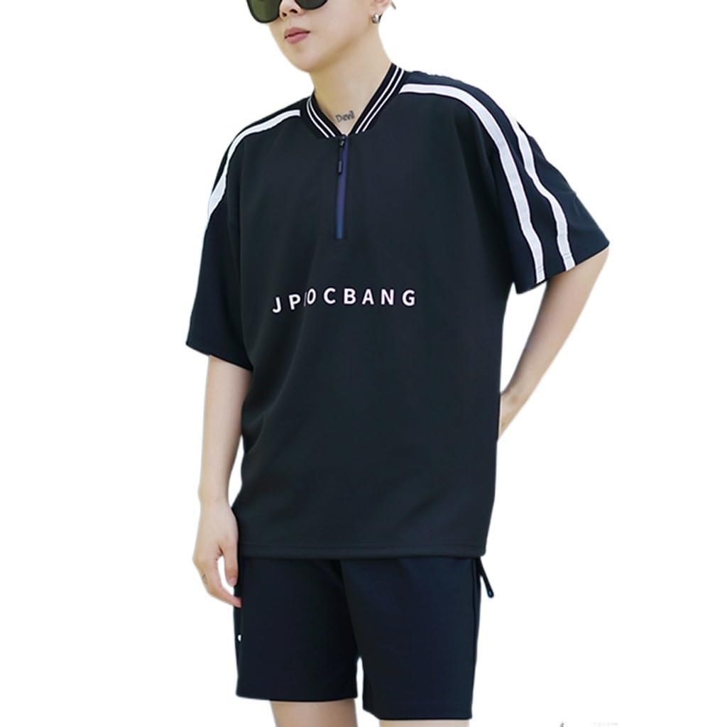 Maillot de bain transgenre FTM noir ensemble short binder compression taille M - 8