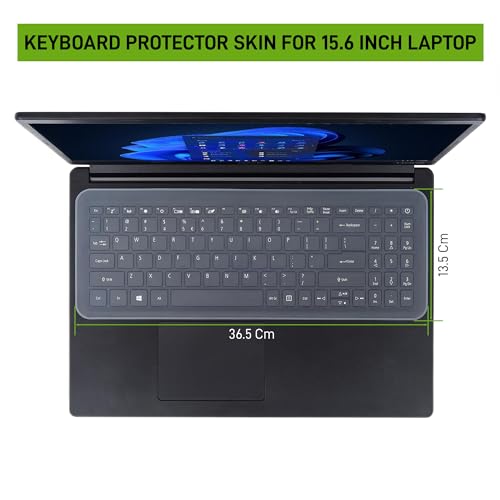 Gizga Essentials Universal Silicone Keyboard Protector Skin for 15.6 Inch Laptop |Keyboard Dust Cover | 15.6" Keyguard (36.5 x 13.5 cm) - Image 2