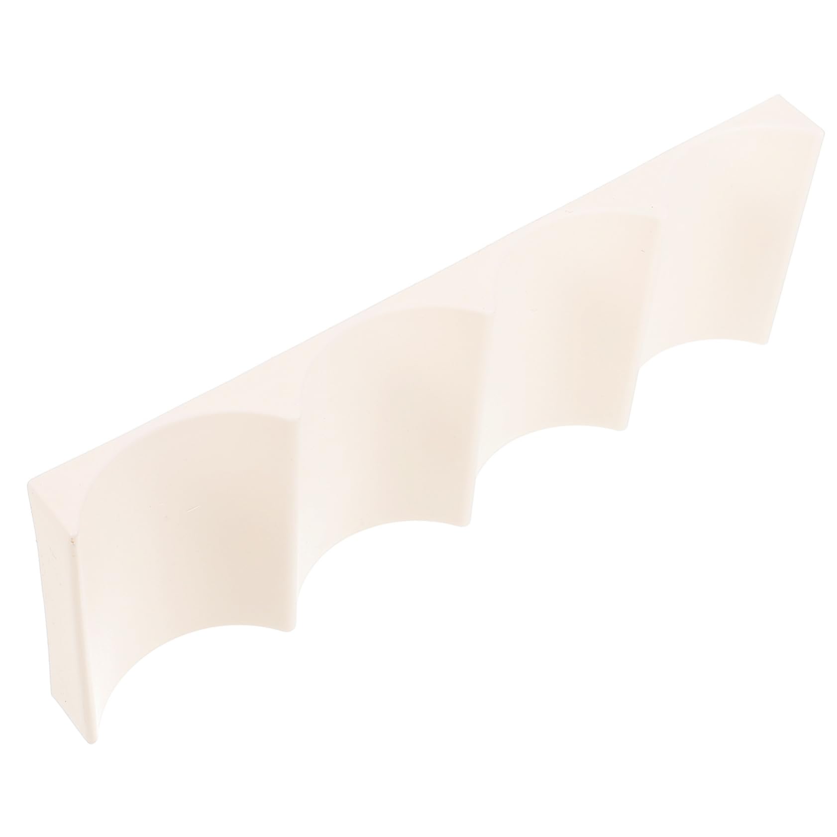 PRETYZOOM European Style Plastic Wine Rack Milky White Bottle Holder for Kitchen Countertops Pantry Fridge Skid Mat Organizes Up to Bottles Cans and Jars Space Saving Drink Organizer