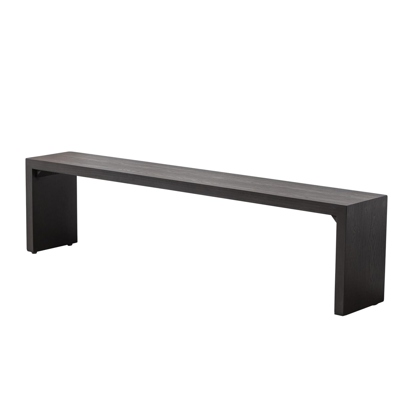 Banco de cama de madera maciza natural para pie de dormitorio elegante
