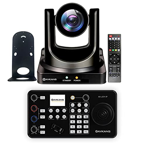 AVKANS 4K PTZ Camera with IP Joystick Controller Kits for