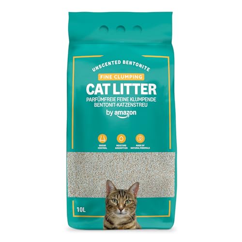 by Amazon Klumpende feine, geruchsneutrale Katzenstreu 10L (1er-Pack)