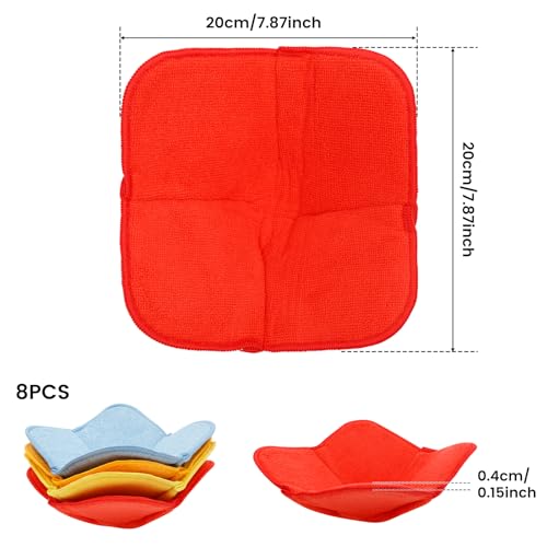 Soporte para cuenco de microondas Muldale lavable para sopa y alimentos calientes 8