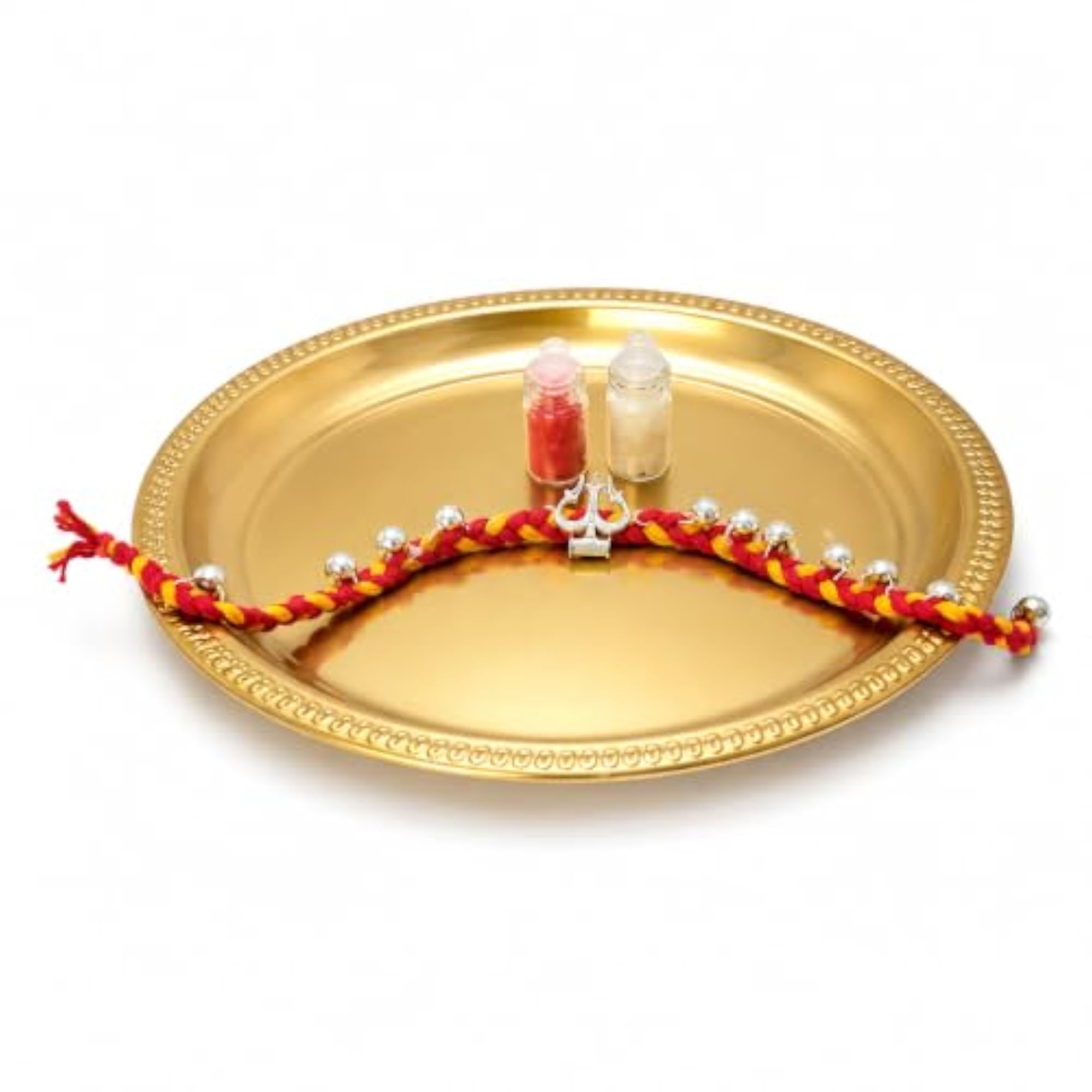 Trishul Rakhi for Brother in Pure 925 Sterling Silver