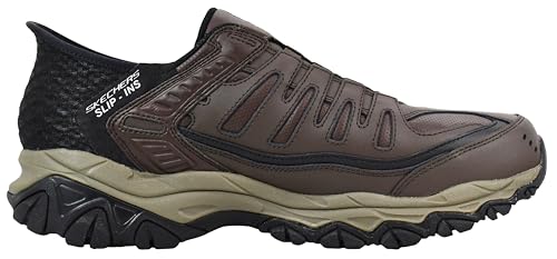 Image of Skechers Men's Afterburn M. Fit Grill Captain | Hands Free Slip-ins, Air-Cooled Memory Foam, Heel Pillow, Leather Upper, Casual