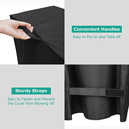 Sunpatio Electric Smoker Cover 30 Inch, Heavy Duty Waterproof Square Vertical Smoker Cover, Digital Smoker Bbq Grill Cover Compatible For Masterbuilt Char-Broil Pit Boss Smoker Etc, 18"W X 17"D X 33"H #TOP4