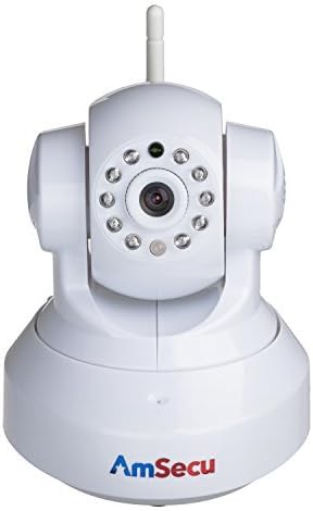 AmSecu IPT-37W White Cloud IP camera, Plug & Play, HD Video Monitoring, 720P with Two Way Audio and SD Card Slot