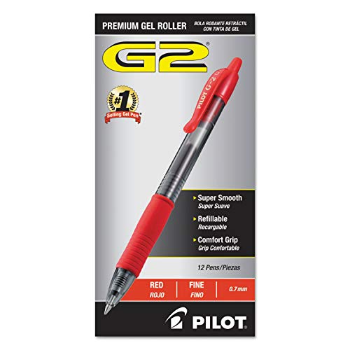 Bolígrafo Pilot G2 Premium Gel Roller 0.7mm Rojo