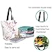 ZzWwR Fashion Extra Large Shoulder Tote Bag, Beautiful Cherry Blossom Butterfly Floral Canvas Durable Daily Weekender Handle Bag Ideal for Gym Picnic Yoga Beach Travel Kitchen Market Grocery Shopping