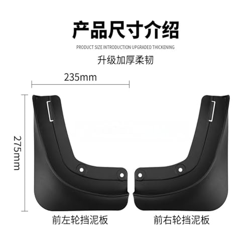 Guardabarros para Tesla Model Y025, acabado de alta calidad para la versión renovada 4