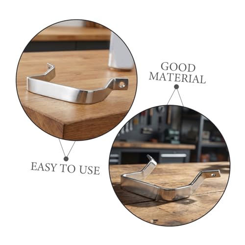 VICASKY 4 piezas mango de olla de acero inoxidable reemplazo orejas para ollas a presión ollas de vapor woks sartenes accesorios de cocina miniatura 3