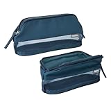 コクヨ ペンケース 筆箱 大容量 大きく開く 取り出しやすい シンプル メッシュ カパットメッシュ F-VBF151DB