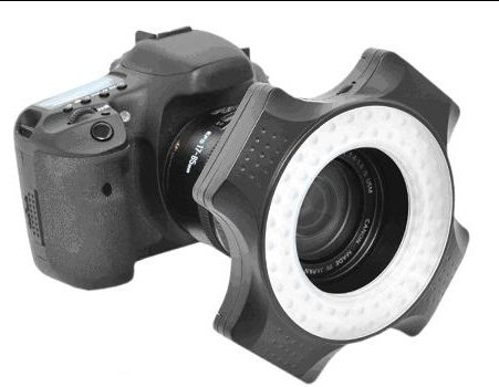 JJC 60-częściowy w pełni ściemnialny makro LED – do soczewek z gwintem 49 mm, 52 mm, 55 mm, 58 mm, 62 mm, 67 mm