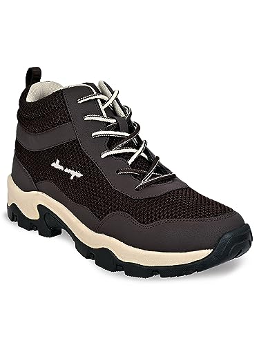 Image of Allen Cooper Men's Sports Trekking & Hiking,Biking,Walking Shoes with Rubber Outsole & Memory Foam Insole Lace-Up Shoes for Men's(ACSS-252|Black|Beige|LightGrey Size-6,7,8,9,10)