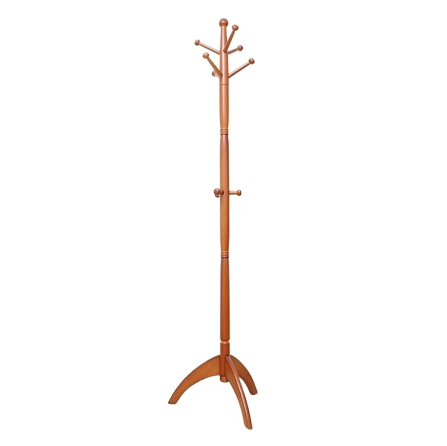 Porte-manteau sur pied en bois blanc 183x46 cm pour l'entrée