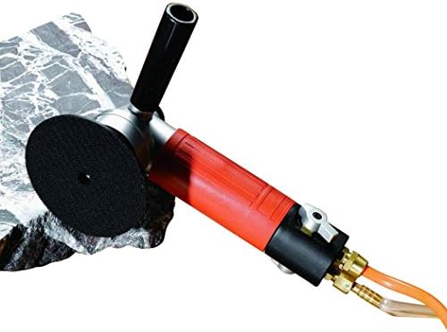 Air Wet Polisher/Sander 4-Inch Versatile Wet Stone Grinder 4500 Rpm Pneumatic with Front Side Exhaust Great for Polishing Stone and Concrete