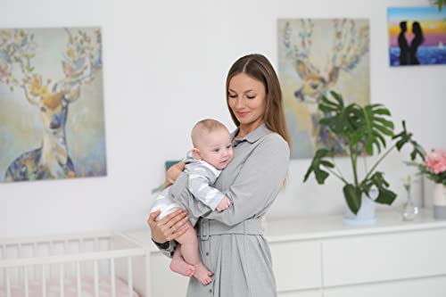 Image of BaeBae Goods Long Sleeve Cotton Baby Bodysuits One Piece For Boys Girls 12 Pack (0-3 Months)