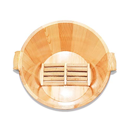 Tina de remojo para pies de madera para spa en casa miniatura 2