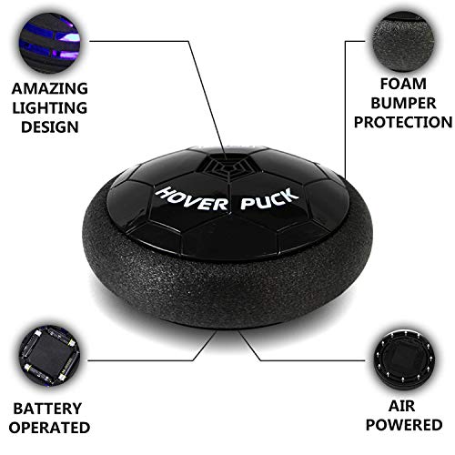 Hover Soccer Ball Indoor - Battery Operated Kicking and Gliding Across Floor Foam Hover Ball Thrilling Indoor Play - Choose an Indoor Soccer Ball Idea