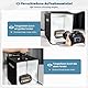 Yorbay Fotostudio Set 32 x 32 x 32cm CRI 95+ LED-Fotobox Lichtbox Lichtwürfel Profi Fotografie Lichtzelt inkl. 6 PVC-Hintergrundfolien (schwarz, rein weiß, grau,orange,rot,blau) Mehrweg