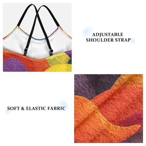 KLL Art Decor Mustache Pattern Retro Happy Fathers Day Girls 1-Piece Bathing Suit Summer Swimwear Adjustable Strap UPF 50+3