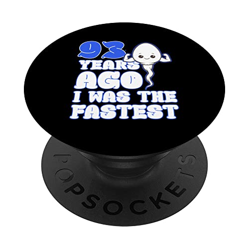 93 cumpleaños Hace 93 años yo era el más rápido PopSockets PopGrip Intercambiable