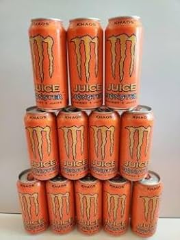 Amazon.com : Monster Khaos Energy Drink + Juice, 16 fl oz Cans, 12