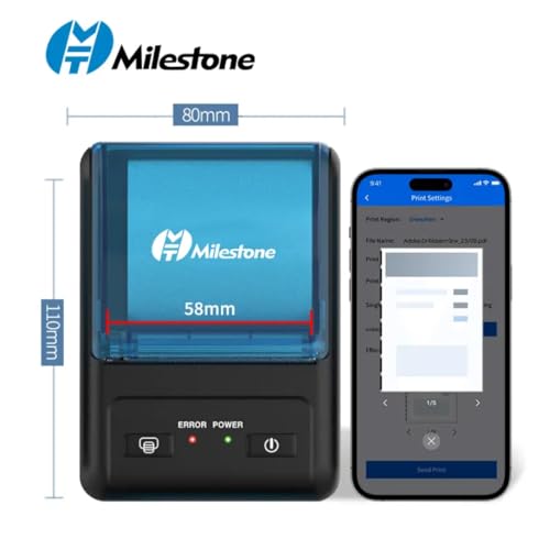 Image of P11 Advanced Thermal Printer 58mm 2 Inch USB + Bluetooth Android POS Receipt Bill for Small Business, Restaurant Swiggy, Zomato KOT, Shopping Mall, Mini Market - with 5pcs Roll (P11)