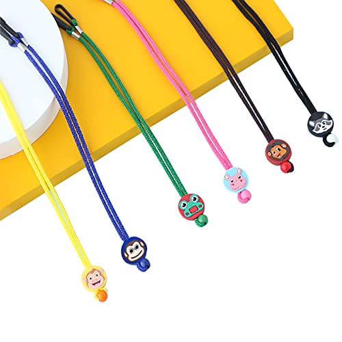 6 Pack Lanyard, Anti-Lost Neck Lanyard for Kids, Cute Cartoon Lanyard, Lanyard Strap with Clips Around Neck