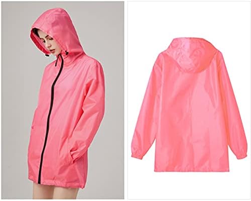 Adult Universal Portable Solid Color Short Raincoat For Outdoor Running Cycling and Camping image 3